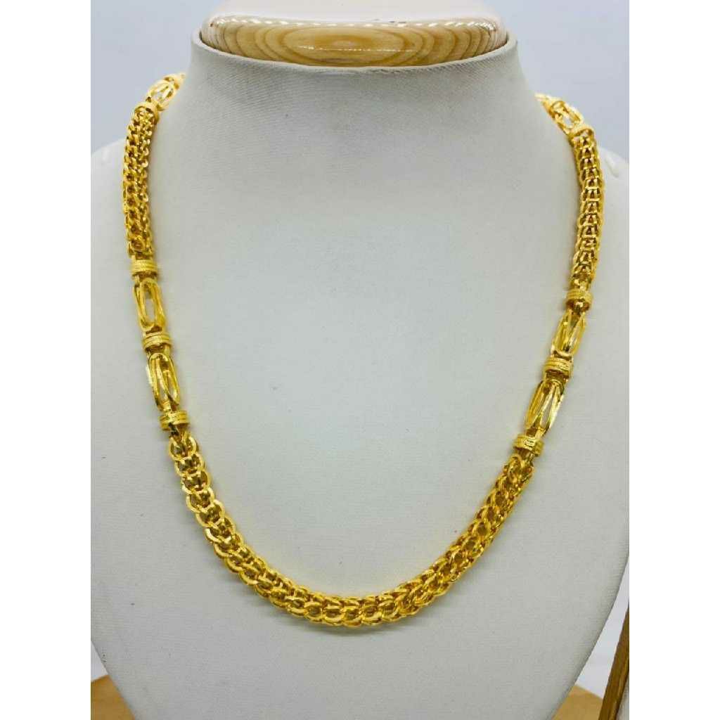 22kt Hallmark Hollow Chain For Men's