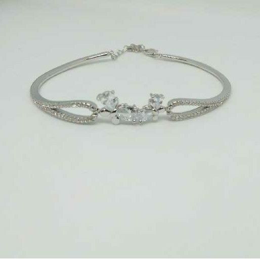 92.5 Sterling Silver Classic Bracelet For Ladies