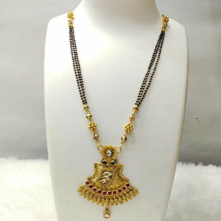 Rubi And Jadtar Antique Hall Mark Mangal Sutra Ms 0283