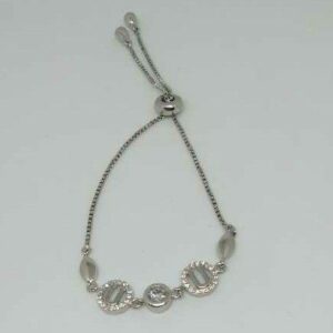 92.5 Sterling Silver Modern Ladies Bracelet