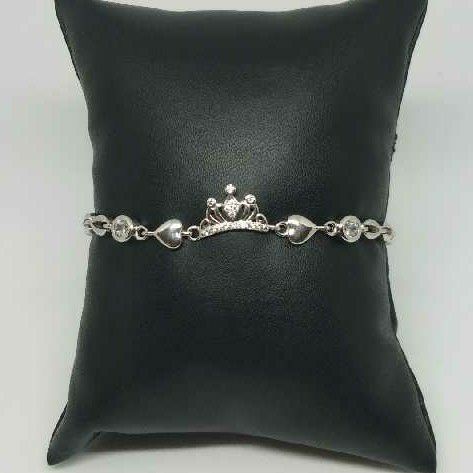92.5 Trendy Crown Sterling Silver Bracelet(loose)