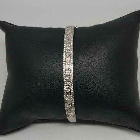 92.5 Exlusive Cnc Finish Sterling Silver Bracelet(kada)