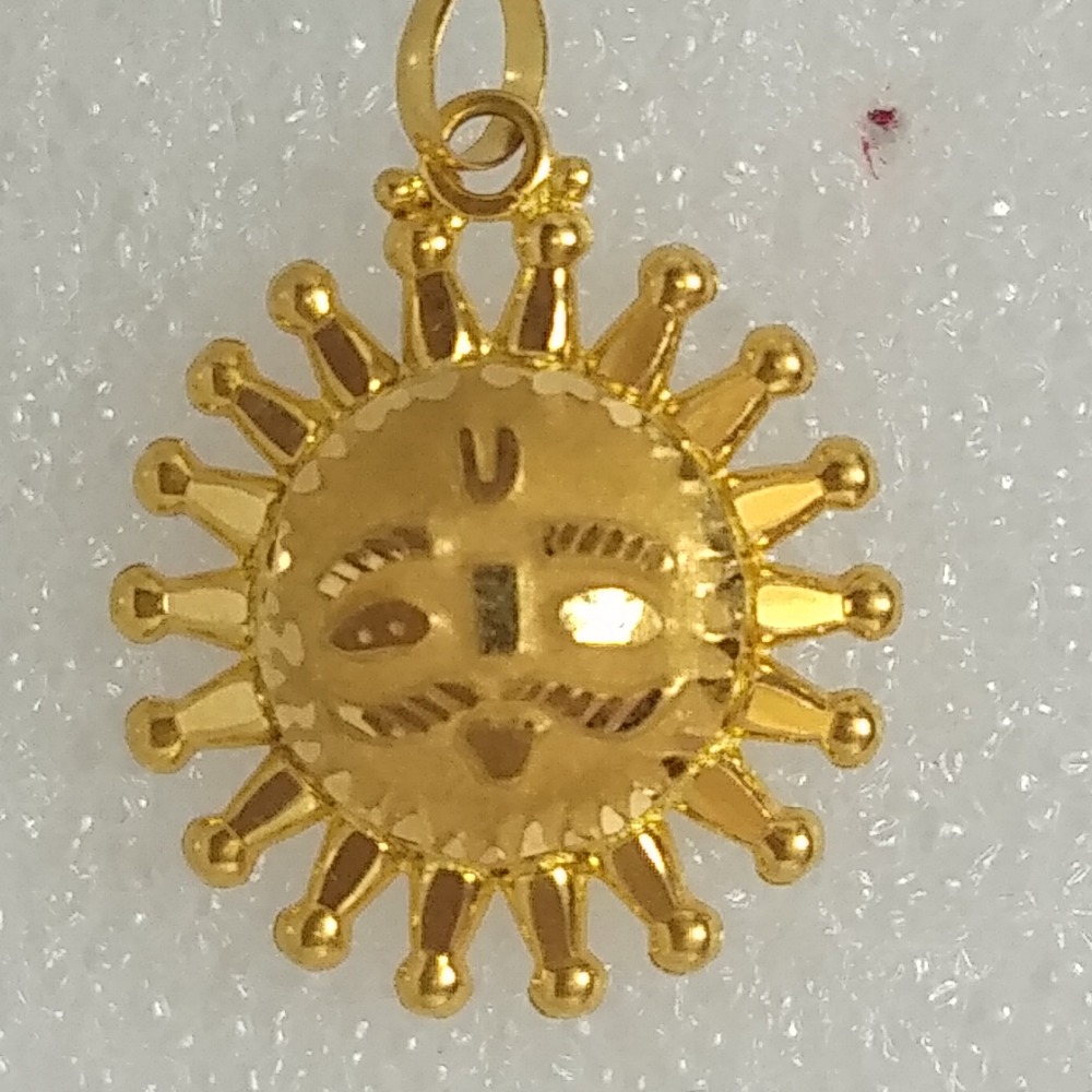 22kt gold surya  pedant pj-2032