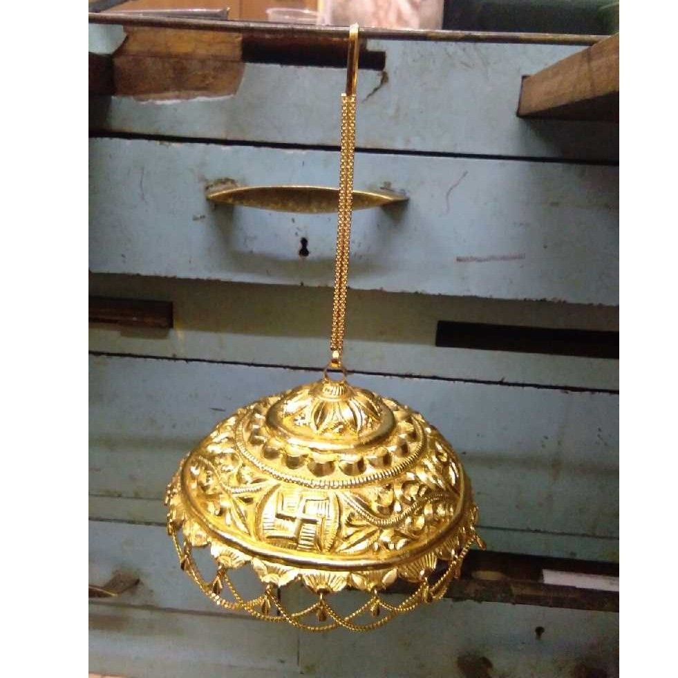 Gold Coated Chhattar For Pooja - Image 4