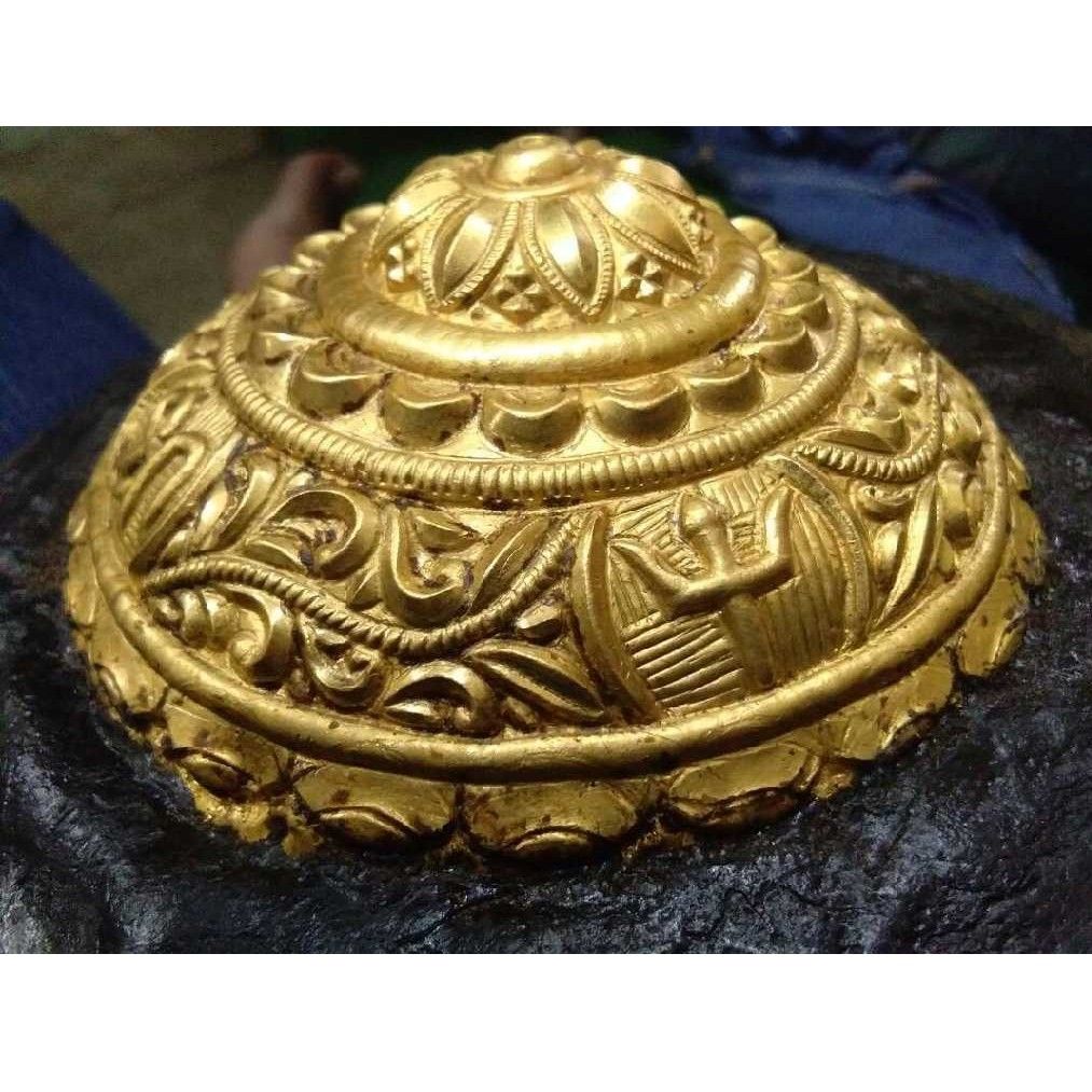 Gold Coated Chhattar For Pooja - Image 2