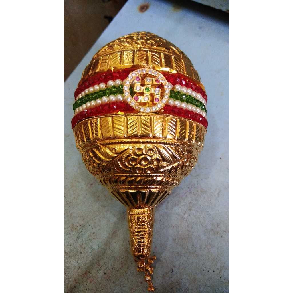 916 Gold Coated Swastik Shreefal