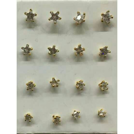 22KT Gold Star Design Nosepin