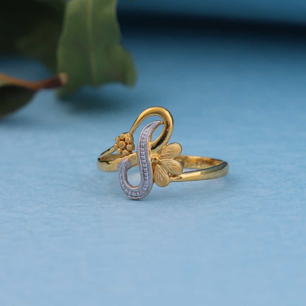 22k Gold plain ladies ring