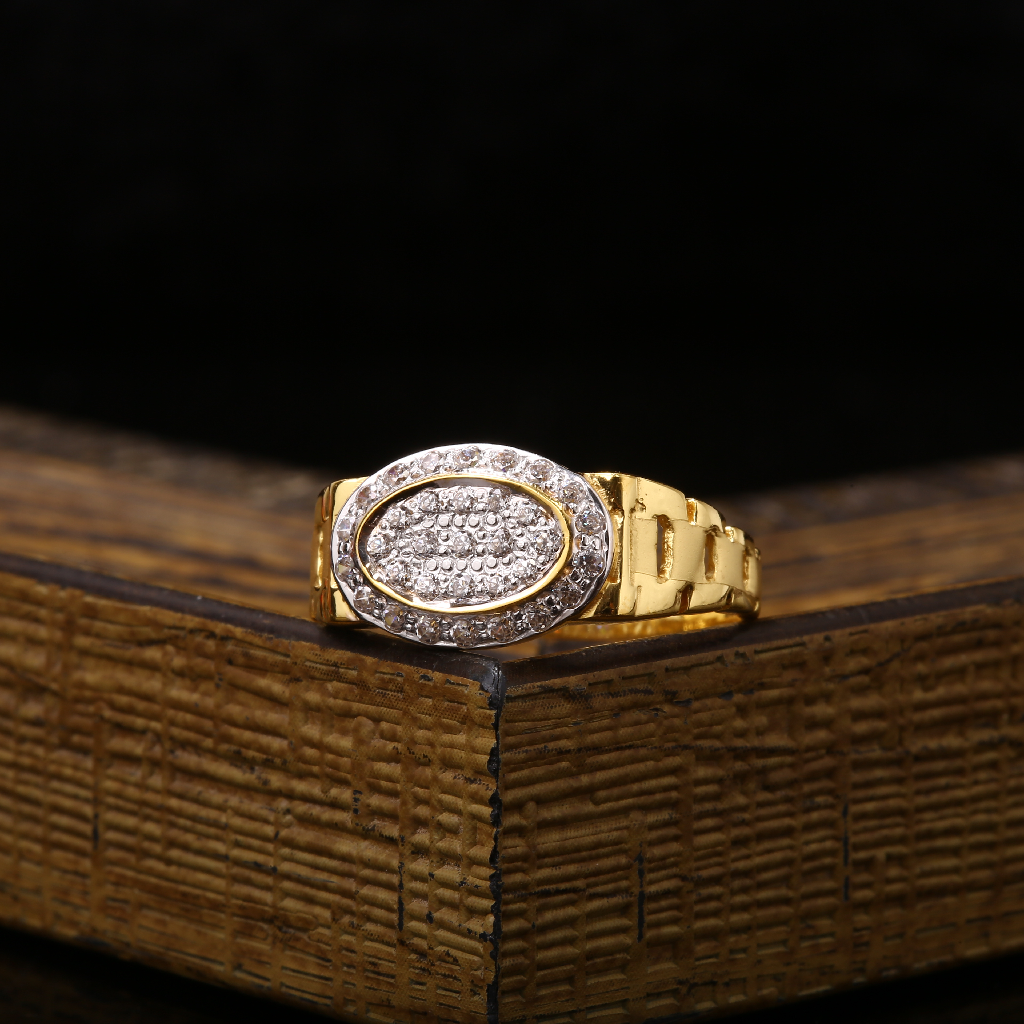 22ct Cz Gents Rings