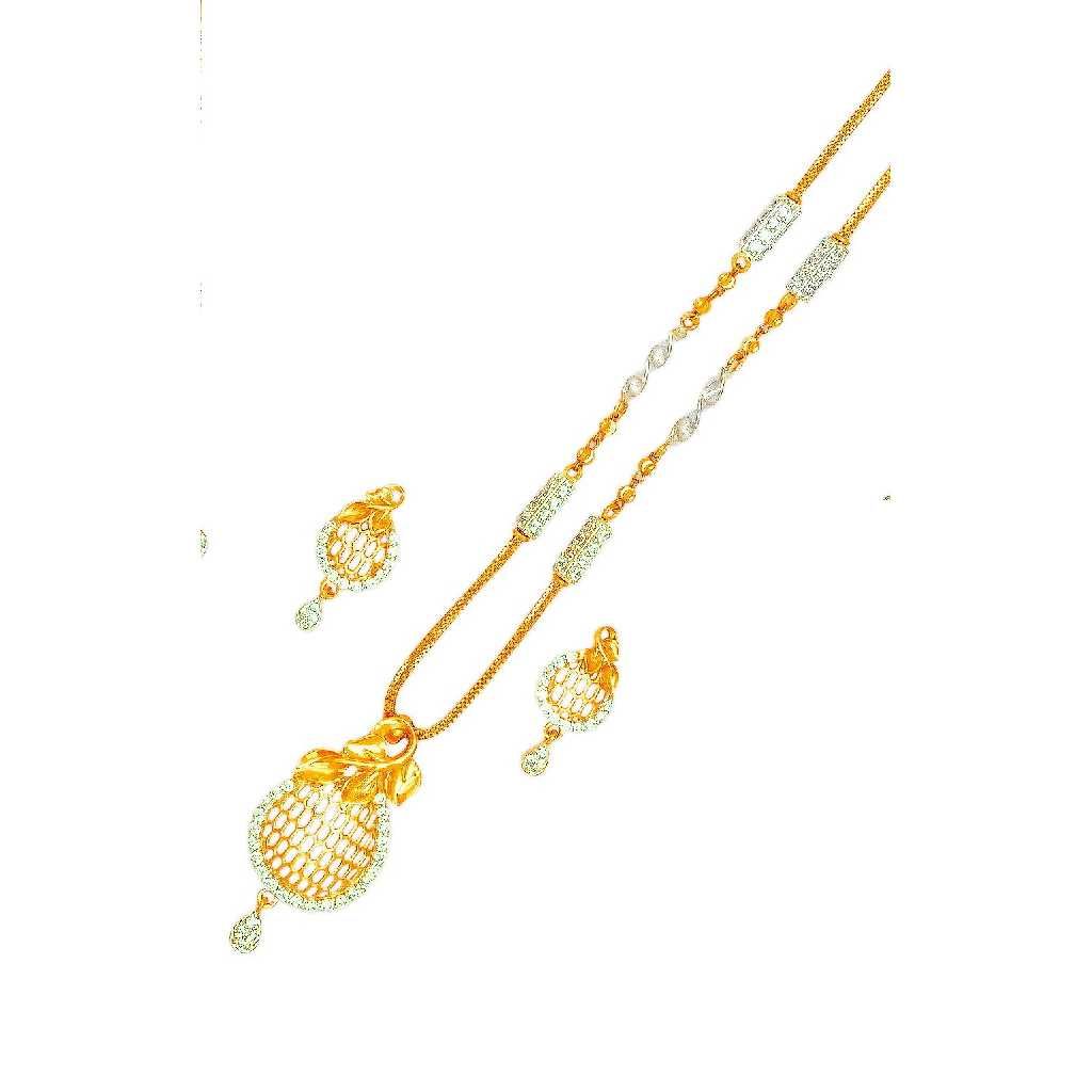 916 Fancy Oxidised Gold Dokiya With Fancy Chain