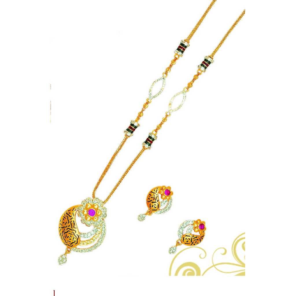 916 Oxidised Flower Design Dokiya With Fancy Chain