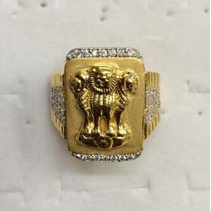 22kt Gold Ashok Stambh Ring