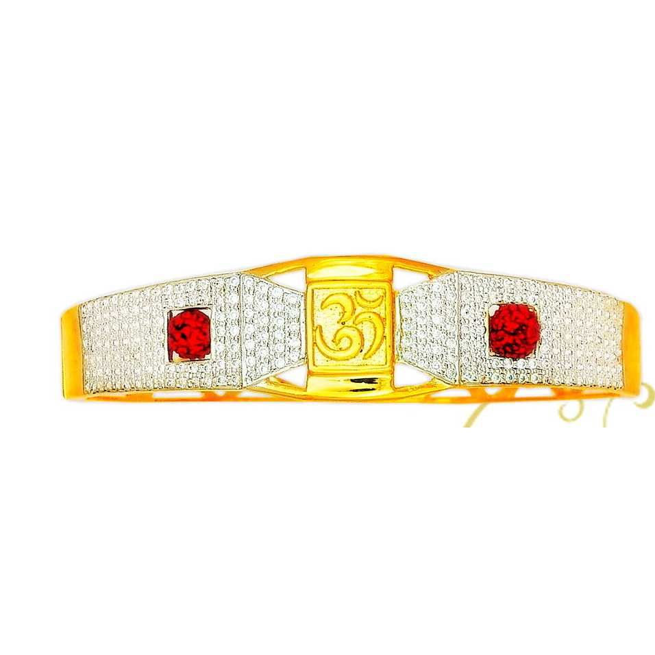 22K/916 Gold Om Shape Kada