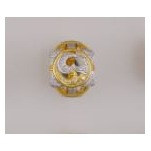 22K/916 Gold CZ gents ring