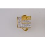 22K/916 Gold CZ Gents ring