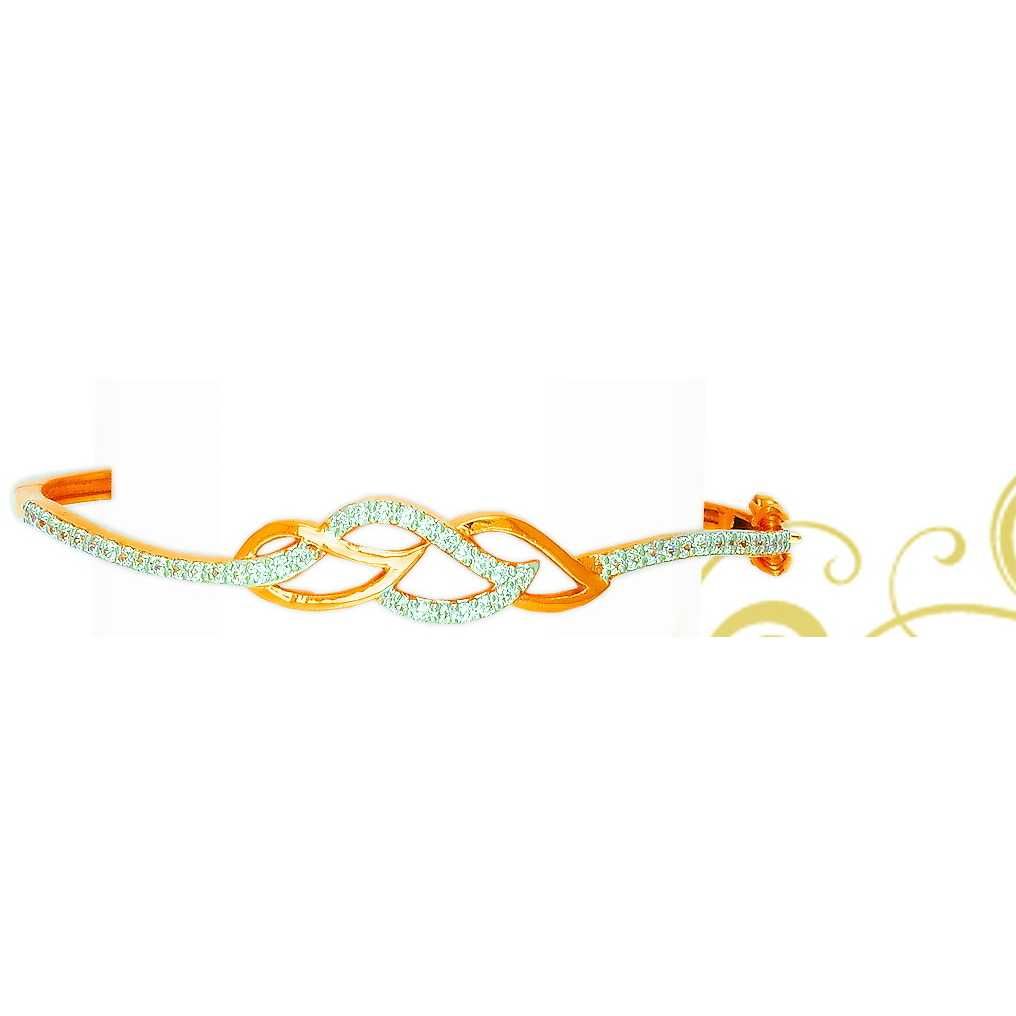 22KT Gold Designer CZ Antique Bracelet