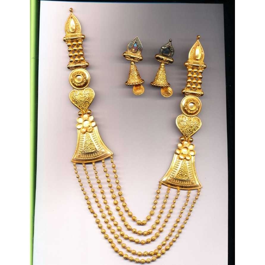 22KT Gold Ladies Necklace Set
