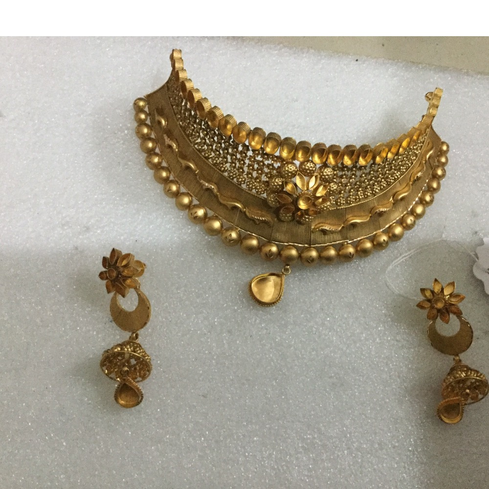22KT Indian Gold Necklace Set