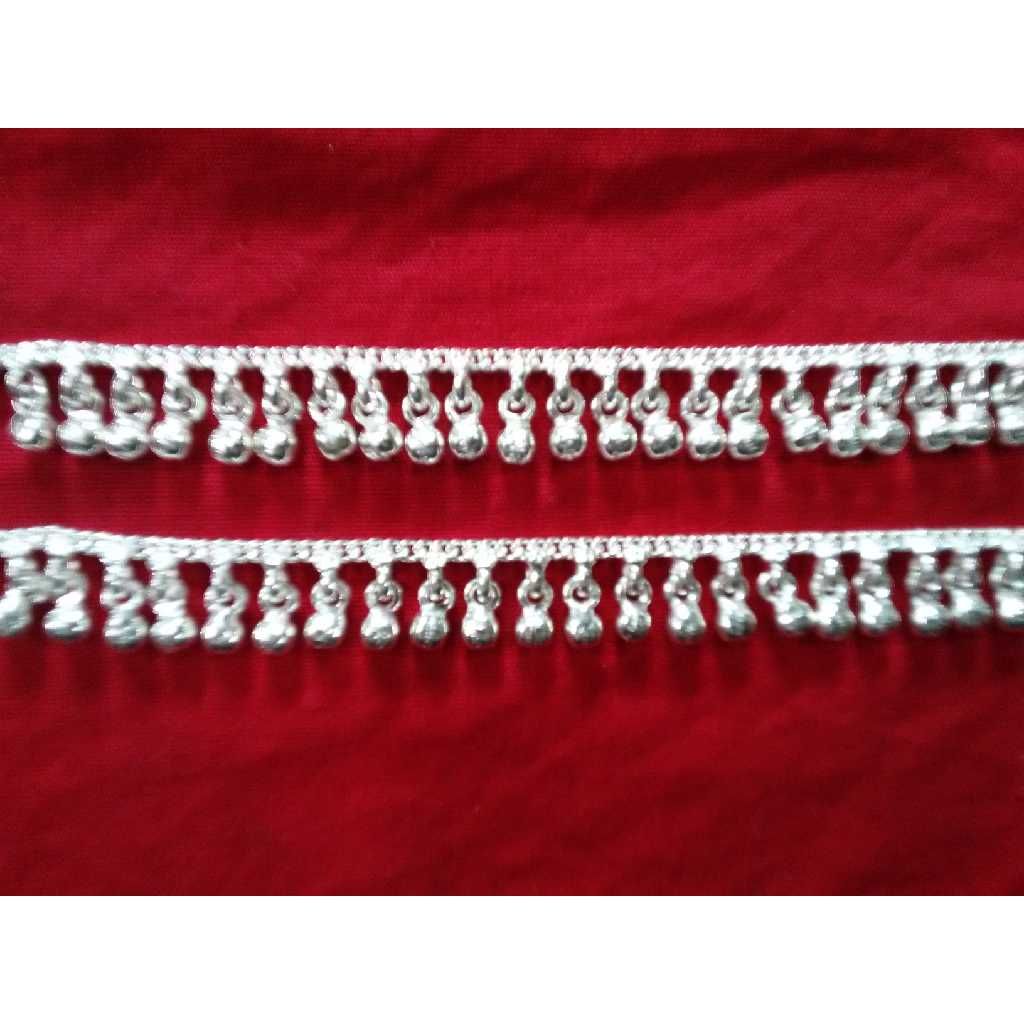 Antique Kolhapur Silver Payal
