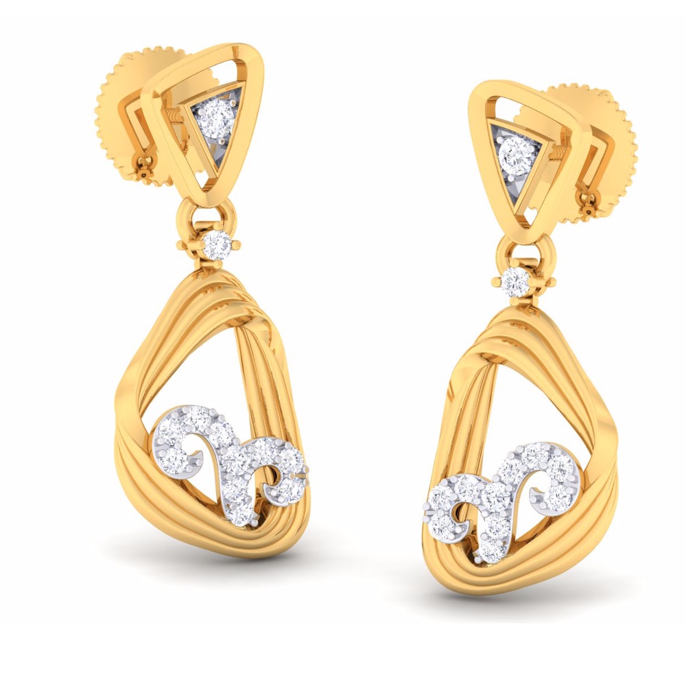 Fancy Ladies CZ Diamond Pendent set - Image 3