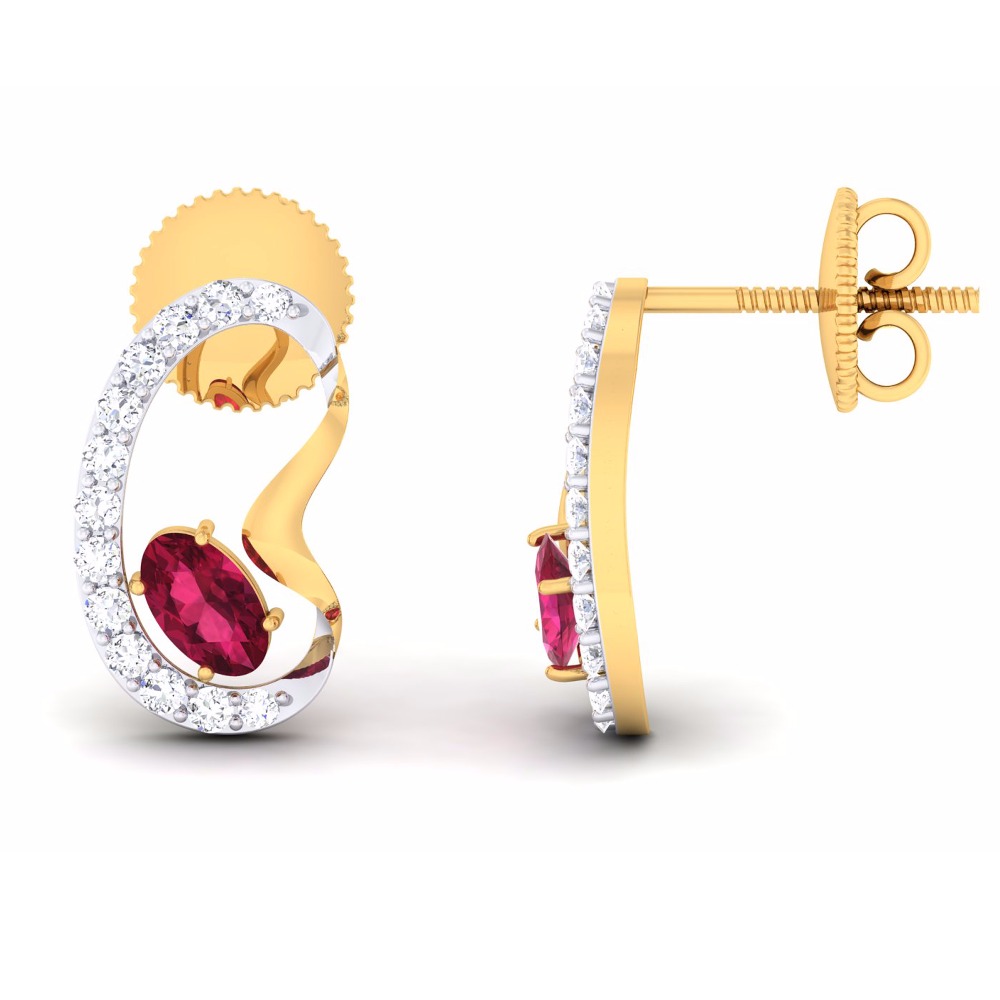 18KT Ladies CZ Diamond Pendent set - Image 3
