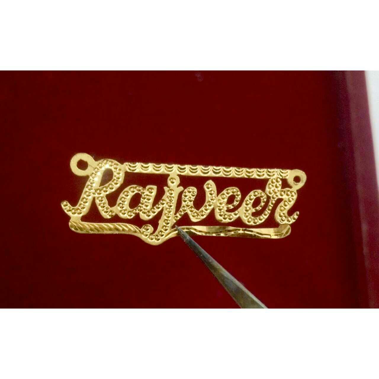 22K / 916 Gold Gents Name Modern Pendant