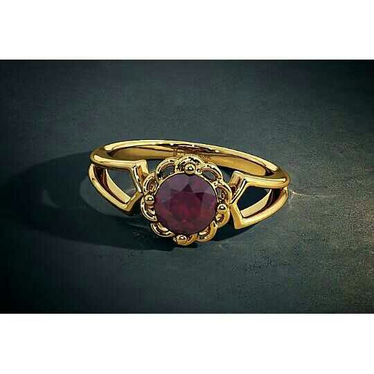 22K / 916 Gold Ladies Yellow Antique Ring
