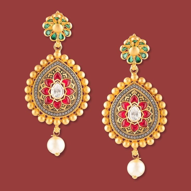 Tar Jadai Work Earring