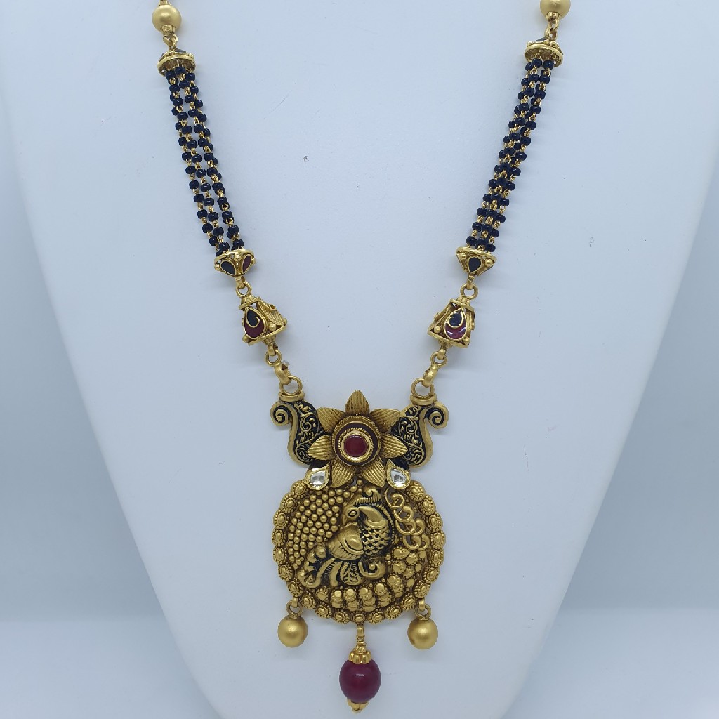 Antique Jadtar Kundan Mangalsutra