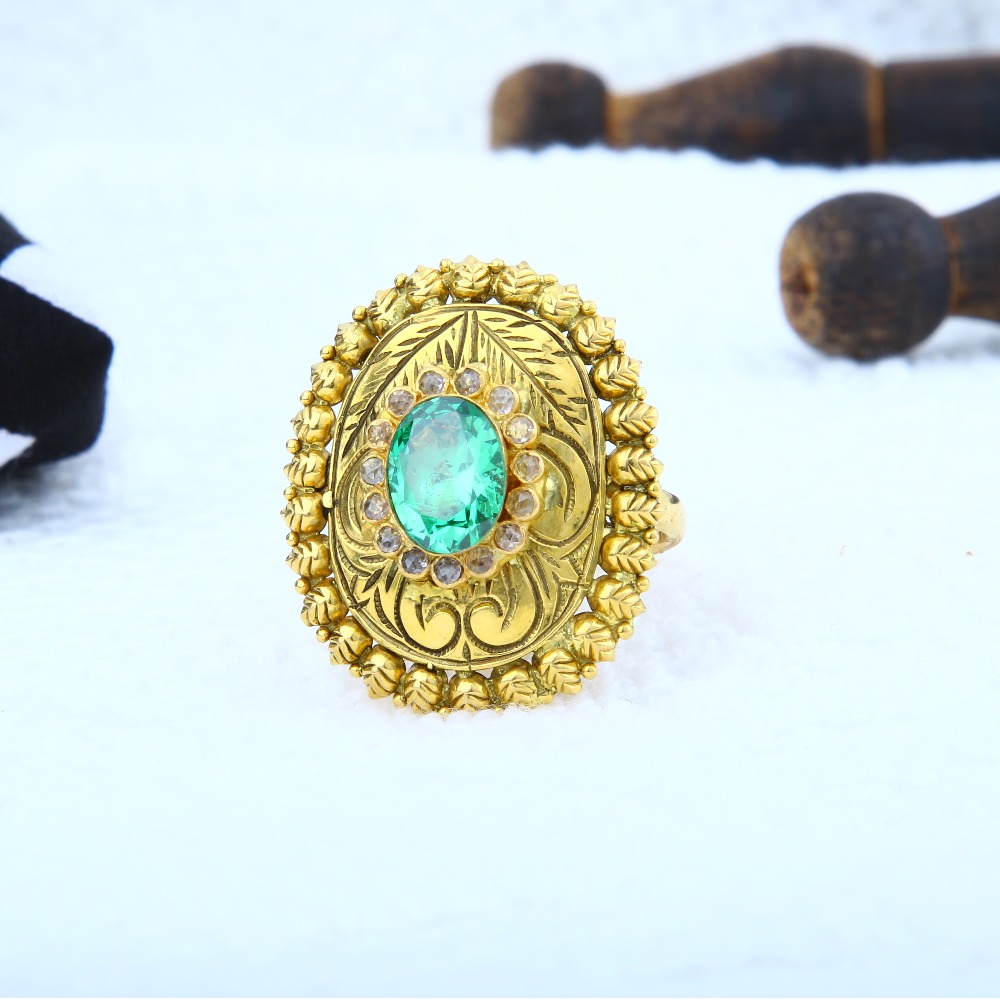 22KT Gold Antique Ring LRG-0003