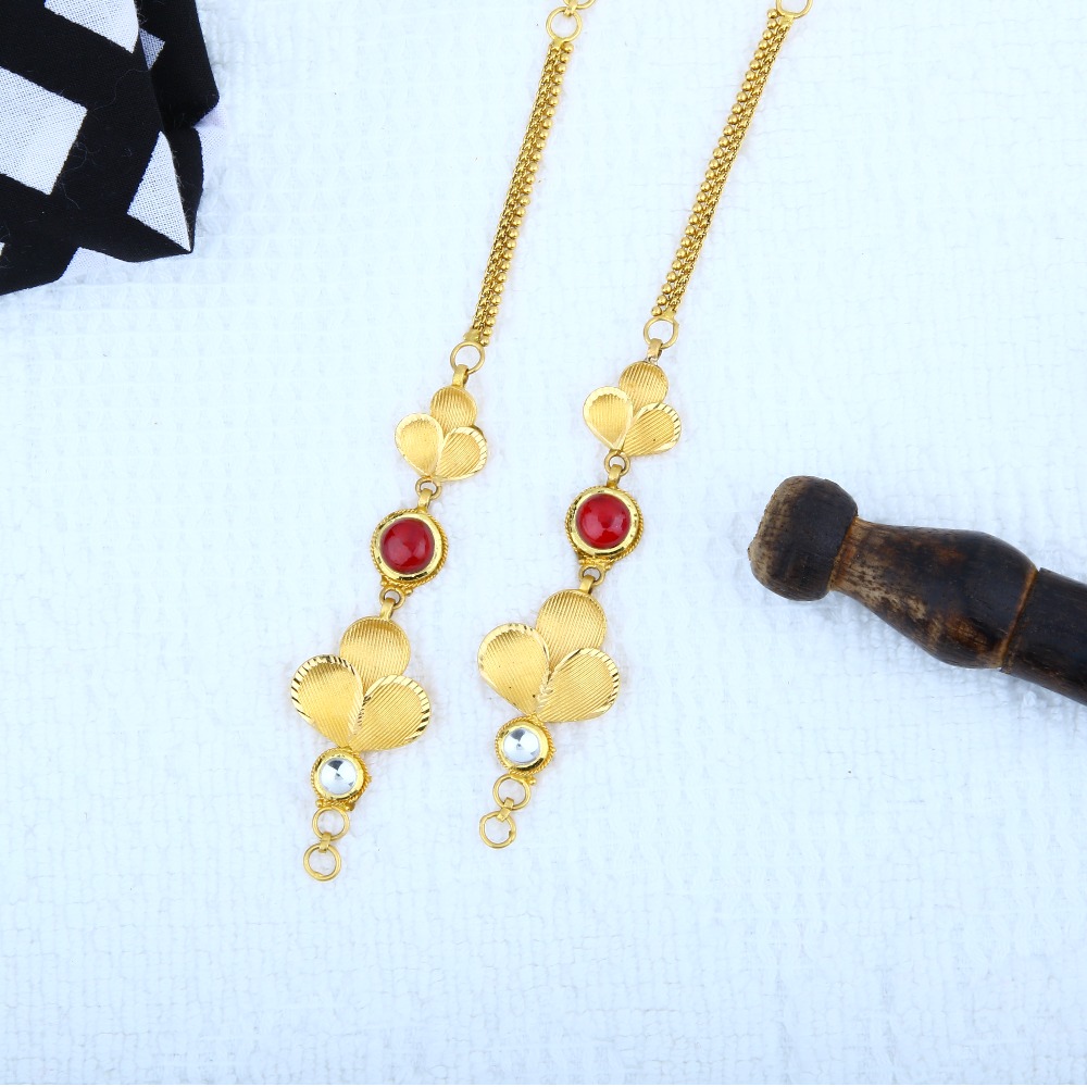 916 Gold Antique Kanser Earchain KCG-0004
