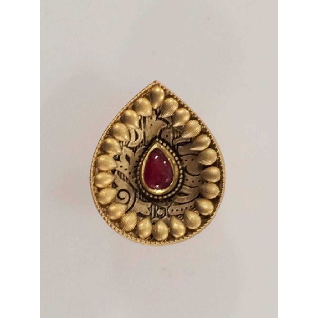 22KT Antique Jadtar Ladies Ring