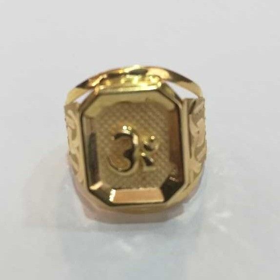 916 22k Om Gold Mens Ring - Image 3