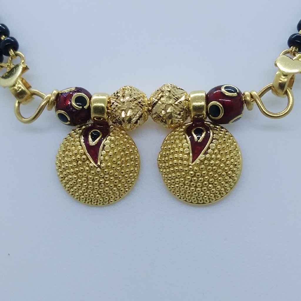 916 GOLD FANCY VATKI MANGALSUTRA TJ-036 - Image 2