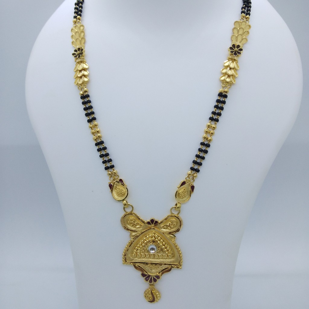 916 gold antique fancy mangalsutra tj-032