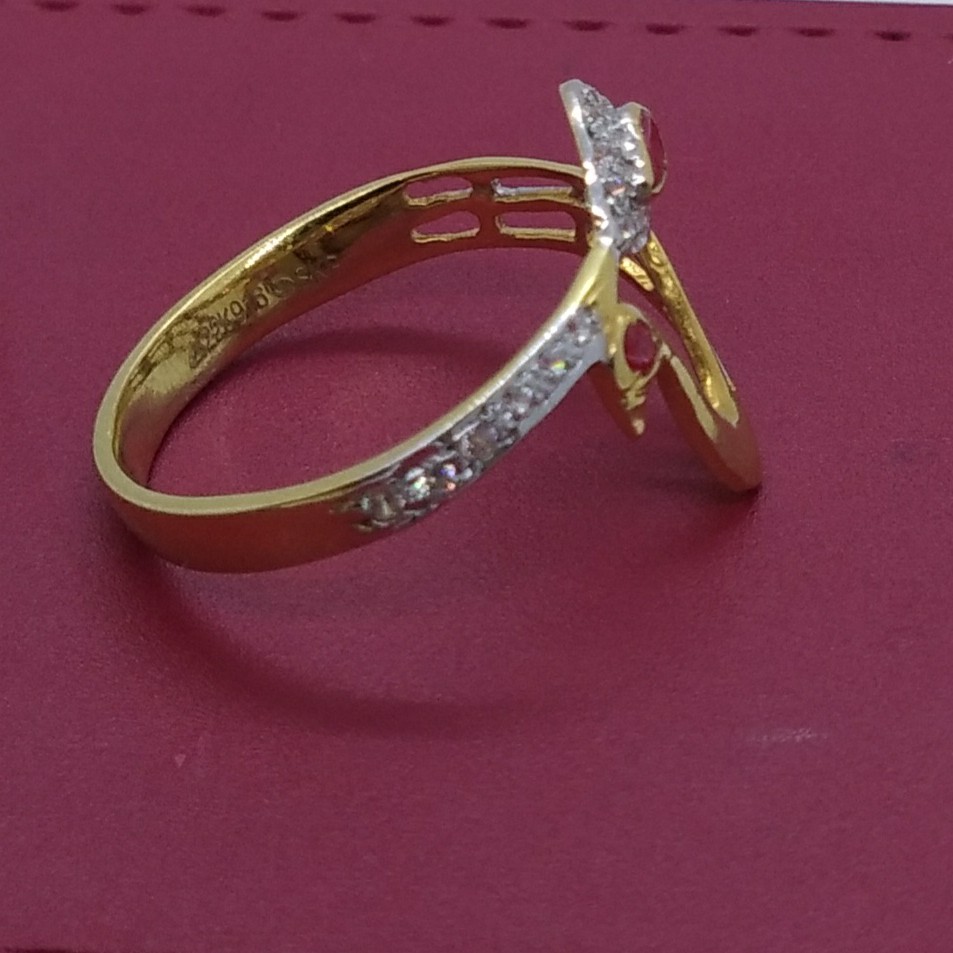 916 gold cz casting Ring tj-013 - Image 2