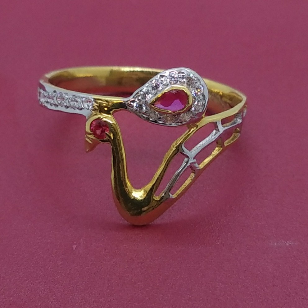 916 gold cz casting Ring tj-013