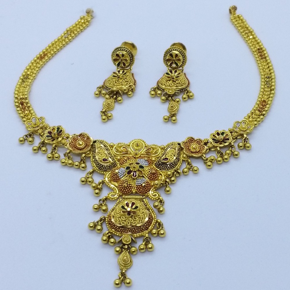 916 gold kolkati set tj-004