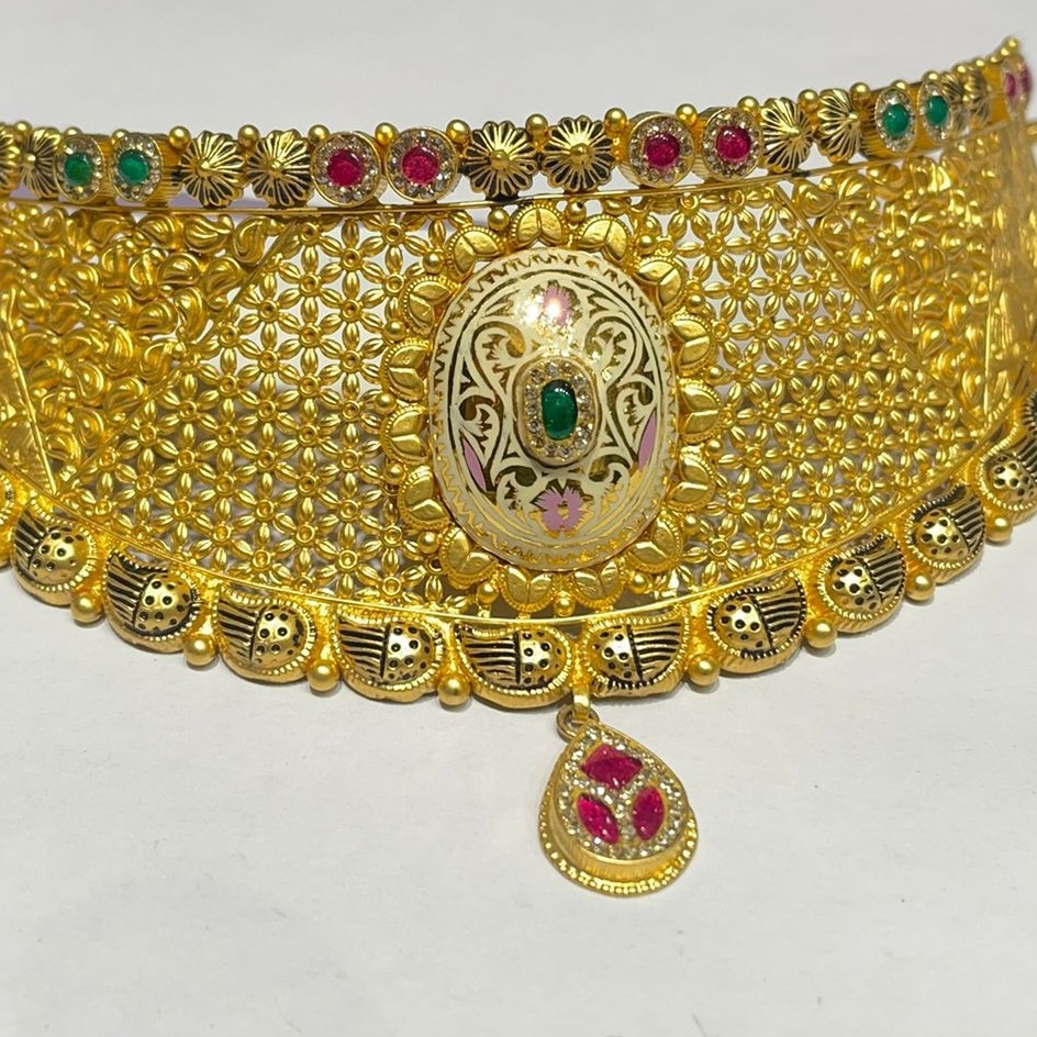 916 Gold Antique Bridal Set - Image 2