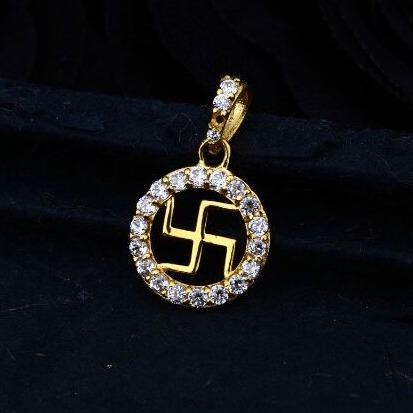 916 Gold CZ Sathiya Design Pendant
