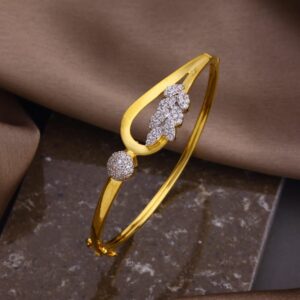 22K Gold American Diamond Fancy Bracelet