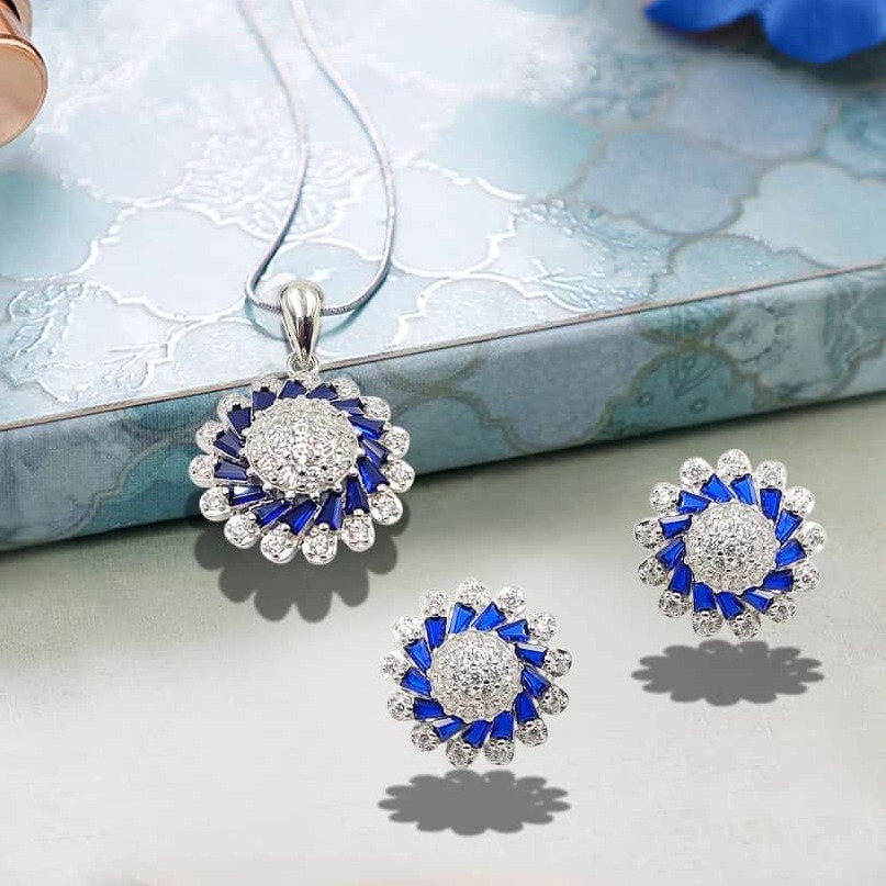 SILVER PENDENT SET