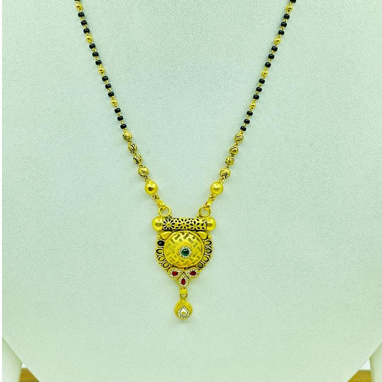 22K Gold Jadtar Mangalsutra