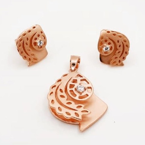 92.5 rose gold pendant tops