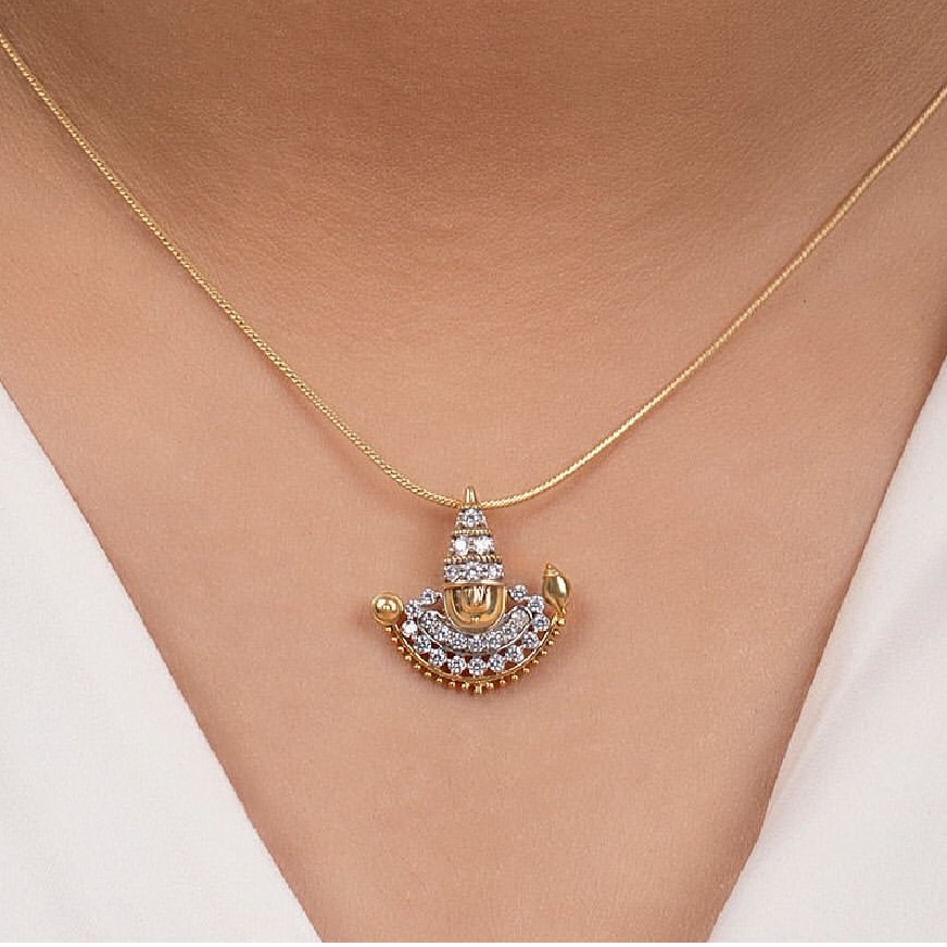 22 ct gld pendents lord by tirupati balaji