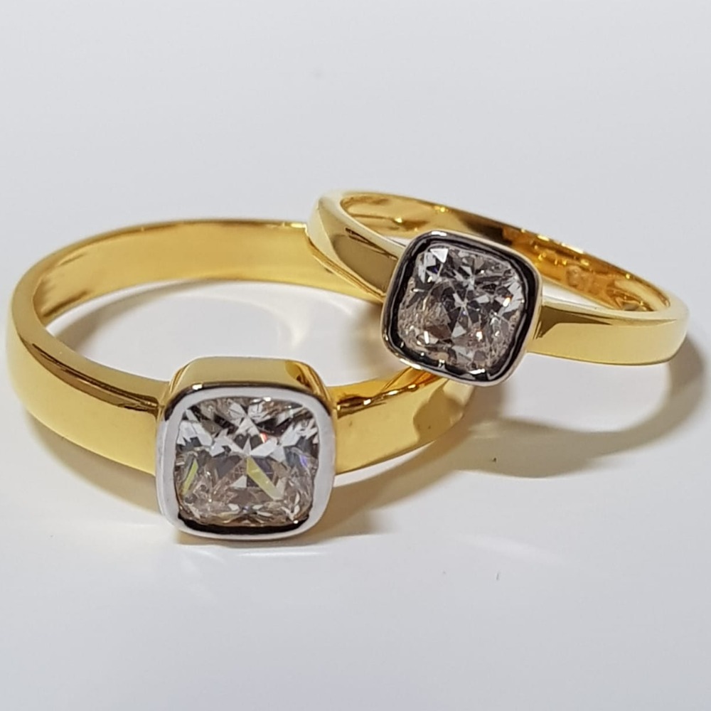 22 ct gold couple ring