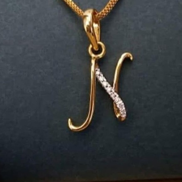 22 CT GOLD PENDENT LATER "N"