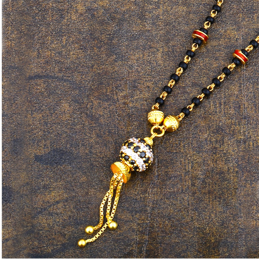 916 Gold CZ Bridal Mangalsutra CZG-0072