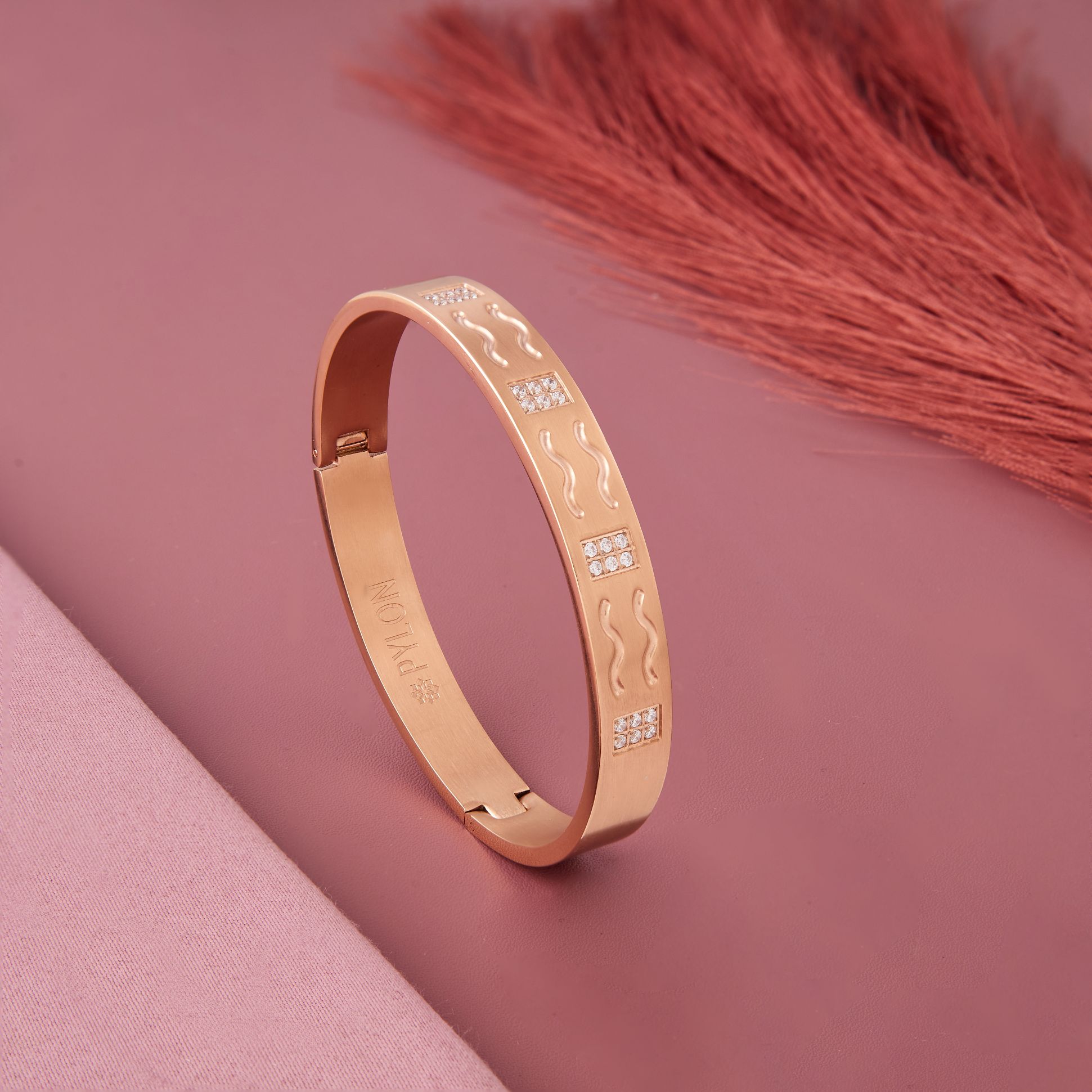 The Pharaoh Cuff in rose gold