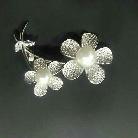 Designer Silver Brooch